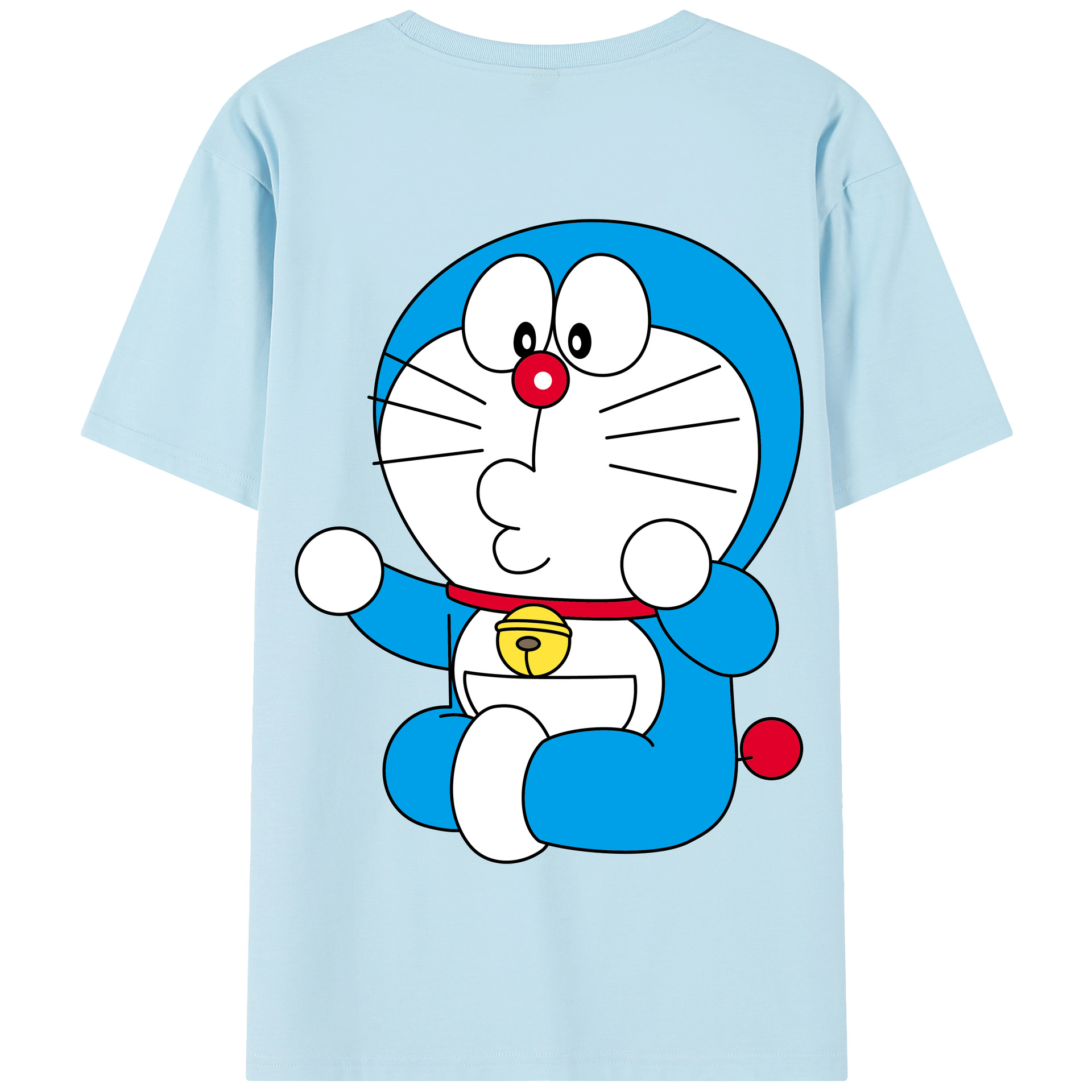 （画像用） ドラえもん Doraemon 綿100％半袖Tシャツ（背面プリント）